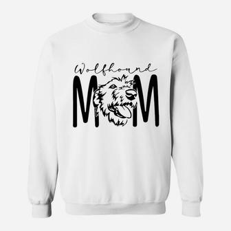 Dog Mom Wolfhound Sweat Shirt - Seseable