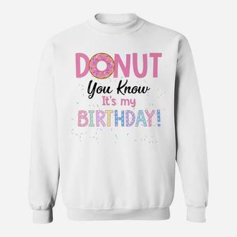 Donut Funny 1st Birthday Matching Family Cake Sweat Shirt - Seseable