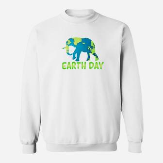 Earth Day 2019 For Teachers And Kids With Elephant 2 Sweat Shirt - Seseable