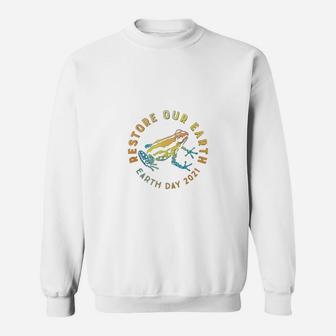 Earth Day 2021 Wildlife Frog Sweat Shirt - Seseable