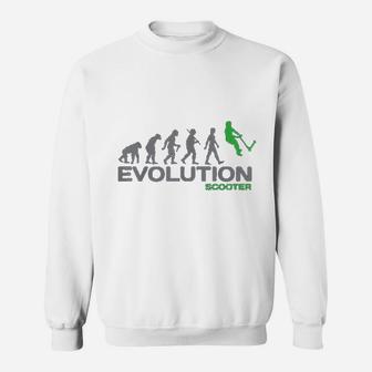 Evolution Scooter Stunt Master Extreme Sports Funny Sweat Shirt - Seseable