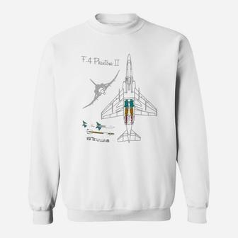 F4 Phantom Ii Necklace High Quality Graphic Done On Cad By Air Force Veteran Sweat Shirt - Seseable