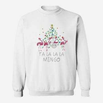 Fa La La La Mingo Flamingo For Christmas Xmas Gift Sweatshirt Sweat Shirt - Seseable