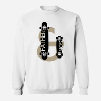 Father And Son Skateboarding, best christmas gifts for dad Sweat Shirt - Seseable