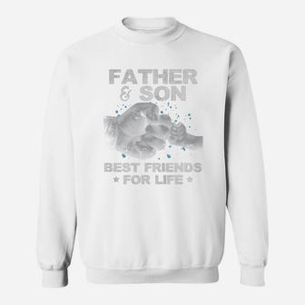 Father Son Best Friends For Life Fist Bump Matching Sweat Shirt - Seseable