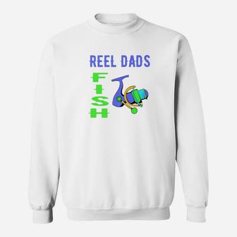 Fathers Day Fishing Reel Cool Dad Son Dads Fish Gift Premium Sweat Shirt