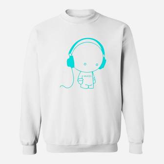 Fathers Day Funny Gift Idea Music Lover Dad Premium Sweat Shirt - Seseable