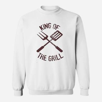 Fathers Day King Of The Grill, dad birthday gifts Sweat Shirt - Seseable