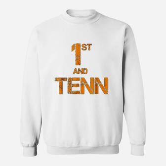 First And Ten Tennessee State Orange Football Fan Sweat Shirt - Seseable