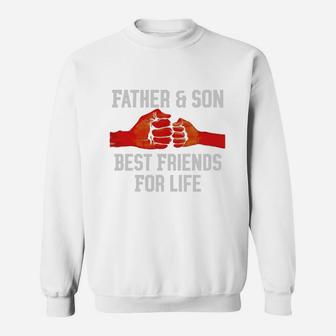 Fist Bump Black African American Father Day Sweat Shirt - Seseable