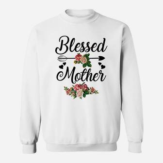 Flower Blessed Mother Sweat Shirt - Seseable