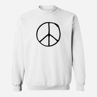 Frieden Zeichen Lifestyle Trend Cooles Sweatshirt - Seseable