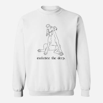 Funny Boxer Dog Mom Dad Sweat Shirt - Seseable