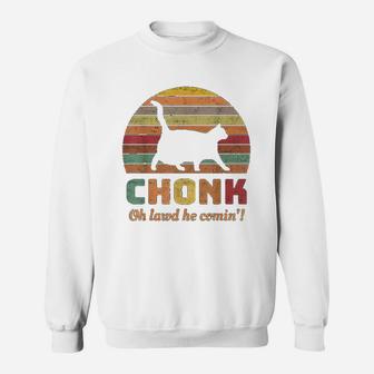 Funny Chonk Scale Cat Meme Sweat Shirt - Seseable