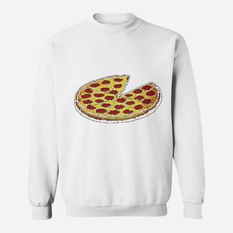 Funny Dads Pizza Pie And Slice Dad Sweat Shirt - Seseable