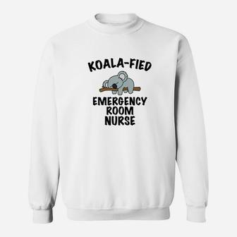 Funny Er Nurse Cute Koala Emergency Room Nurse Sweat Shirt - Seseable