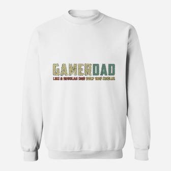 Funny Gamer Dad Retro Fathers Day Sweat Shirt - Seseable
