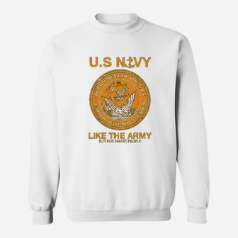 Funny Navy United States Navy Army Parody Sweat Shirt - Seseable