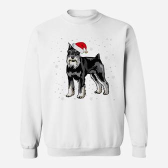 Funny Schnauzer Christmas Xmas Schnauzer Dog Gift Te Sweat Shirt - Seseable