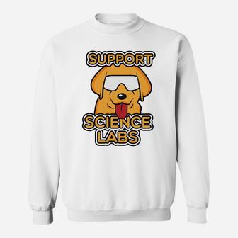Funny Science Nerds Geeks Scientists Dog Gift Sweat Shirt - Seseable