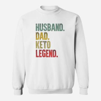 Funny Vintage Giftt Husband Dad Keto Legend Retro Sweat Shirt - Seseable