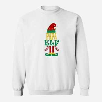 Funny Xmas Papa Elf Hilarious Family Matching Gifts Sweat Shirt - Seseable