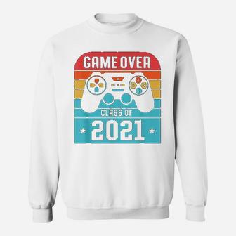 Game Over Class Of 2021 Students Funny Graduation Gift Sweat Shirt - Seseable