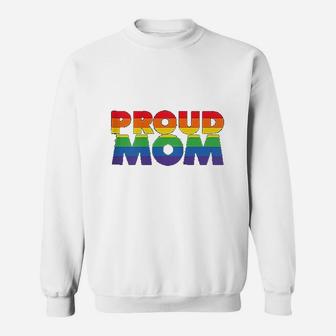 Gay Pride Proud Mom Lgbt Parent Fathers Day Sweat Shirt - Seseable