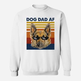 German Shepherd Dog Dad Af Funny Gift For Parents 2020 Sweat Shirt - Seseable