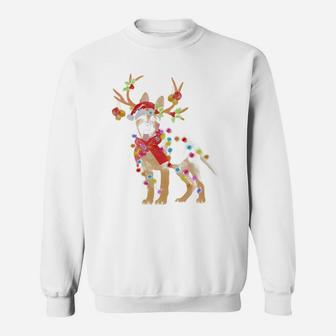 German Shepherd Gorgeous Reindeer Christmas Shirt Sweat Shirt - Seseable