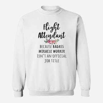 Gift For Flight Attendant Funny Flight Attendant Sweat Shirt - Seseable