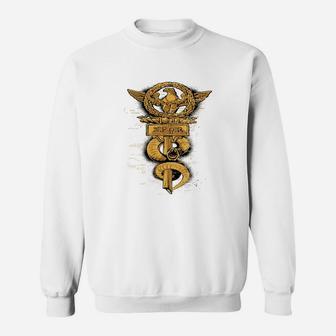 Gold Roman Eagle Snake Sweat Shirt - Seseable