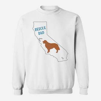 Golden Retriever Breed Rescue Dad California Sweat Shirt - Seseable