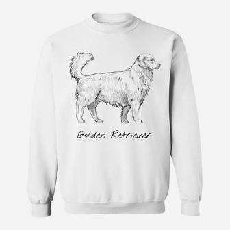 Golden Retriever Dog Sketch Sweat Shirt | Seseable UK