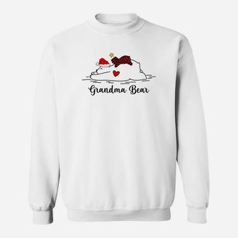 Grandma Bear Christmas White Sweat Shirt - Seseable