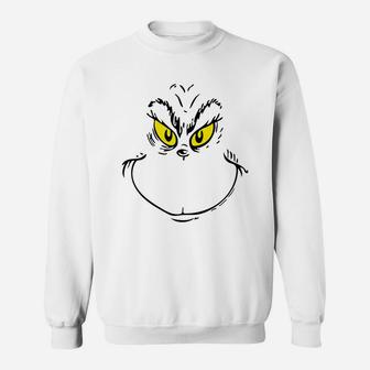 Grinch Face Grinch Christmas Sweat Shirt - Seseable