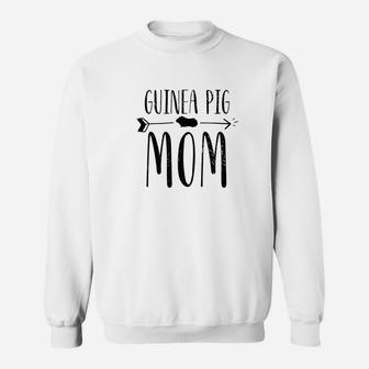 Guinea Pig Mom Cute Pet Owner Black Gif Sweat Shirt - Seseable