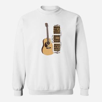Guitar Dad Shirt Dad Chord Acoustic Guitarist Fathers Day Premium Sweat Shirt - Seseable