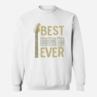 Guitarist Father Best Dad Ever Dad Chord Gifts Guitar Sweat Shirt - Seseable