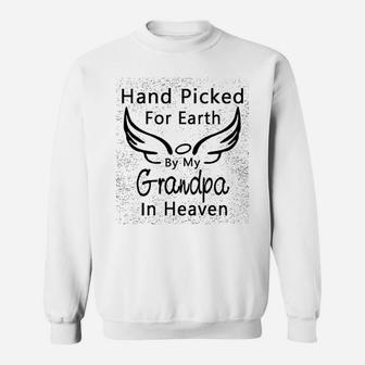 Hand Picked For Earth By My Grandma Grandpa In Heaven Summer Winter Sweat Shirt - Seseable