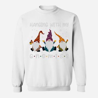 Hanging With My Gnomies Gnome Funny Christmas Sweatshirt - Seseable