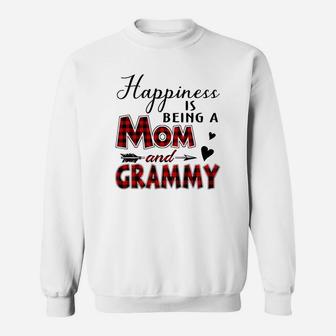Happiness Is Being A Mom And Grammy Sweat Shirt - Seseable