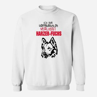 Harzer Fuchs Verliebt Sweatshirt, Herren Tee für Hundefreunde - Seseable