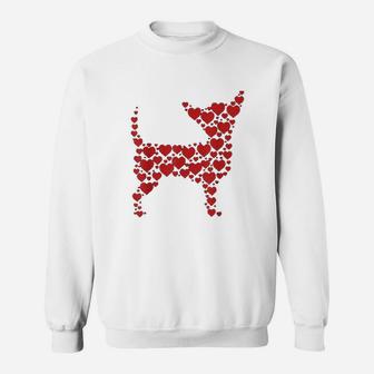 Heart Dog Lover Gifts Chihuahua Puppy Sweat Shirt - Seseable