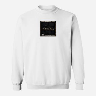 Herren Basic Sweatshirt Schwarz-Weiß mit Logo-Aufdruck, Stilvolles Casual Top - Seseable