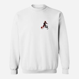 Herren Sweatshirt mit Fahrrad und Ballon-Design, Weißes Casual Tee - Seseable
