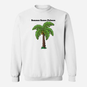 Herren Sweatshirt Palmenmotiv, Sommer Sonne Design - Seseable