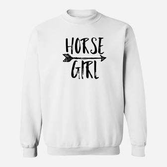 Horse Girl I Love Horses Riding Farm Jumping Vintage Sweat Shirt - Seseable