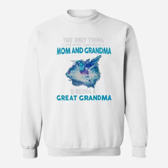 Hummingbirds The Only Thing I Love More Than Being A Mom And Grandma Shirt Sweat Shirt | Seseable UK