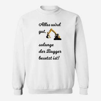 Humorvolles Bagger-Sweatshirt für Erwachsene, Bagger Besetzt Motiv - Seseable
